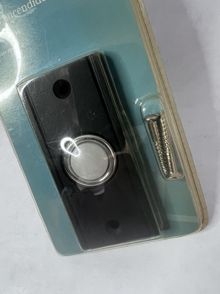 Style Selections SS-1632L Solid Brass Doorbell Button House Wired Light HTF