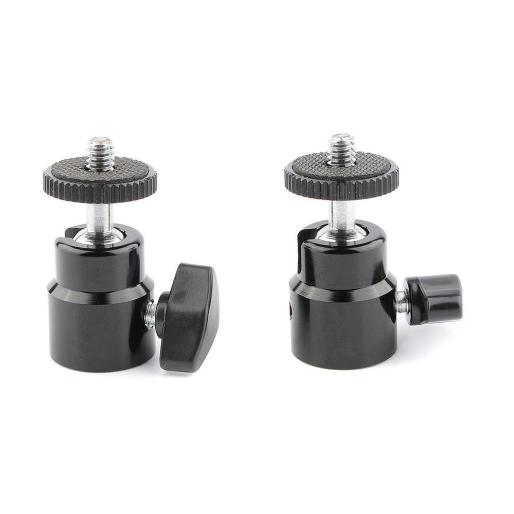 CAMVATE 1/4"-20 Mini Ball Head, 2-Pack #C1817