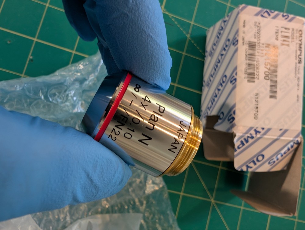 Olympus Microscope Objective Plan N 4x 0.10