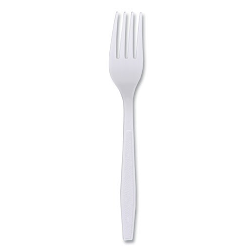 Boardwalk Heavyweight Wrapped Polypropylene Cutlery, White Plastic Fork, 1000/CT