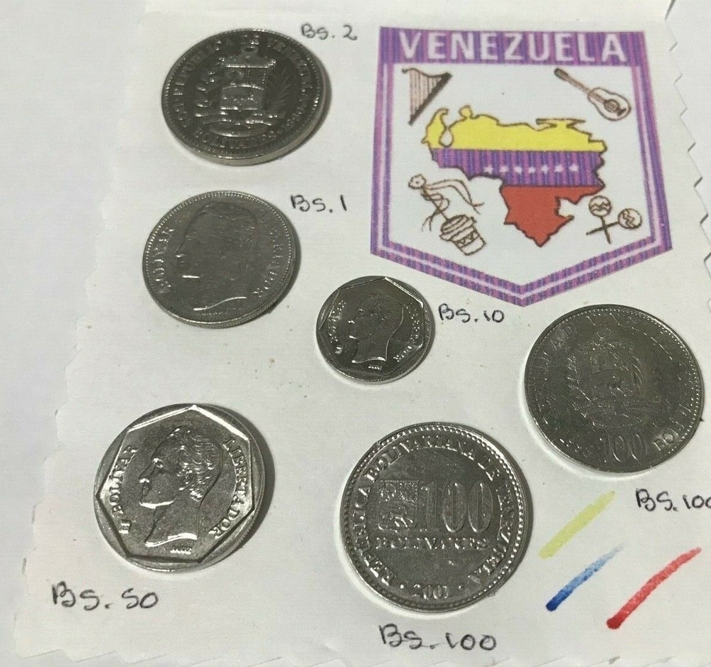 4 VENEZUELA CIRCULATED COIN SETS