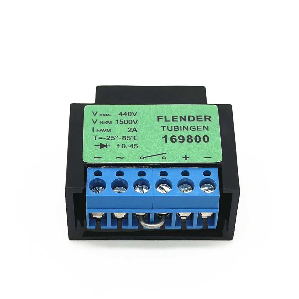 Replace FLENDER 169800 brake rectifier module VMAX 440V VRRM 1500V 2A
