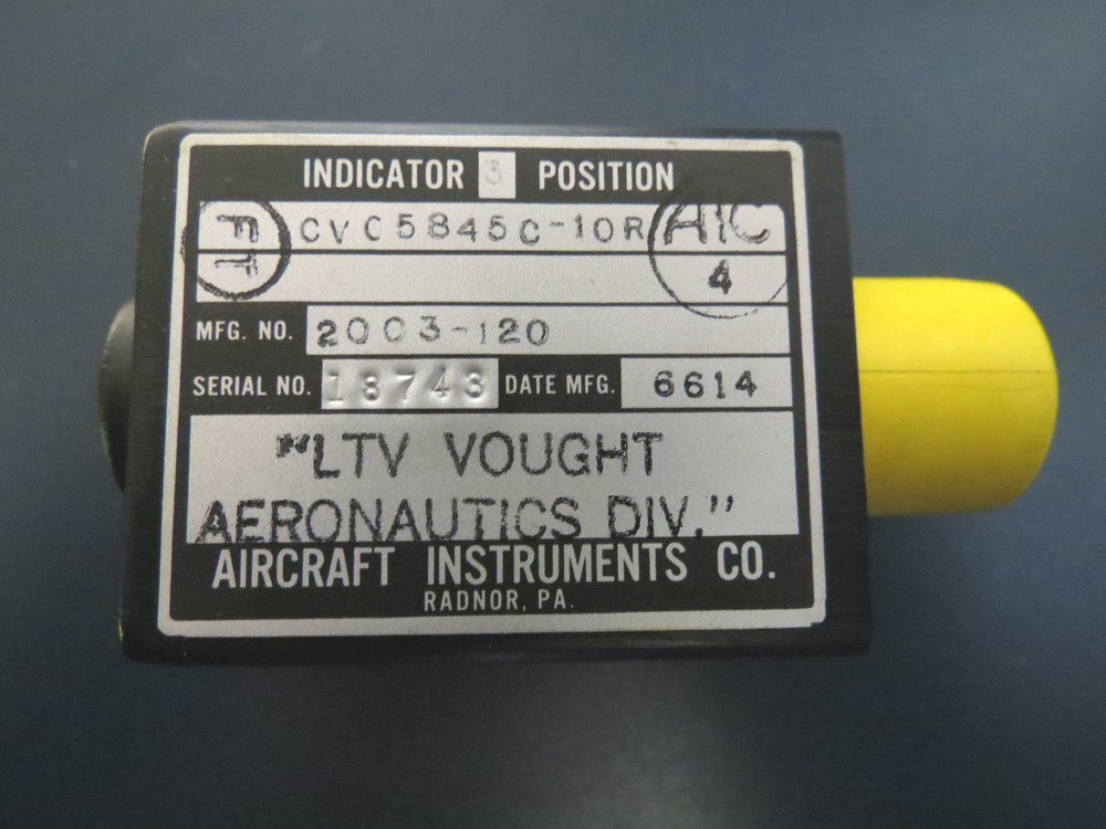 Vintage UP/DOWN Position Indicator LTV Vought Aerospace NOS