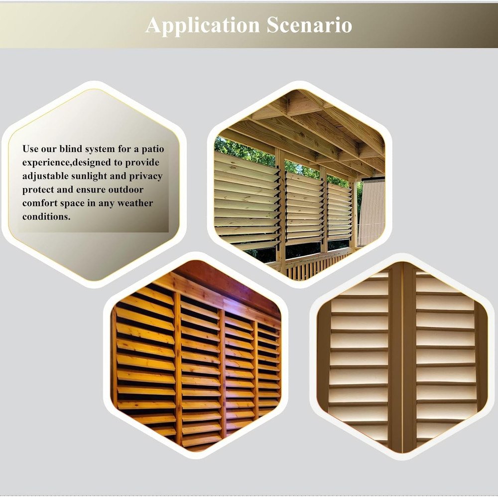 Louver Hardware System for Blinds and Shutters, Sunblind System Brackets, Louver