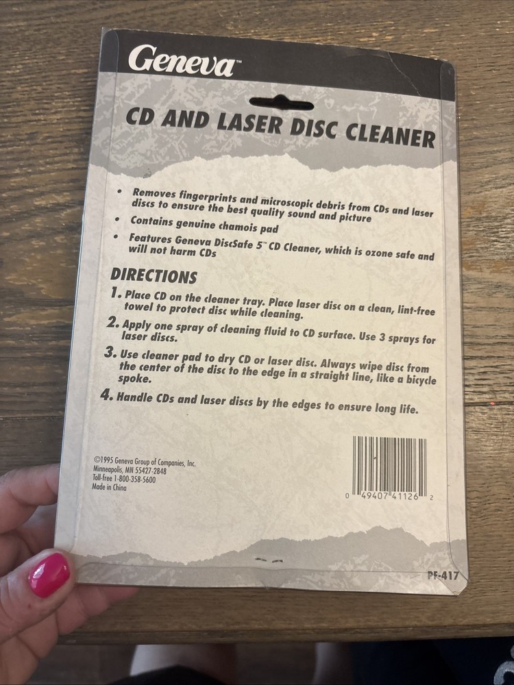 Geneva CD And Laser Disc Cleaner New!