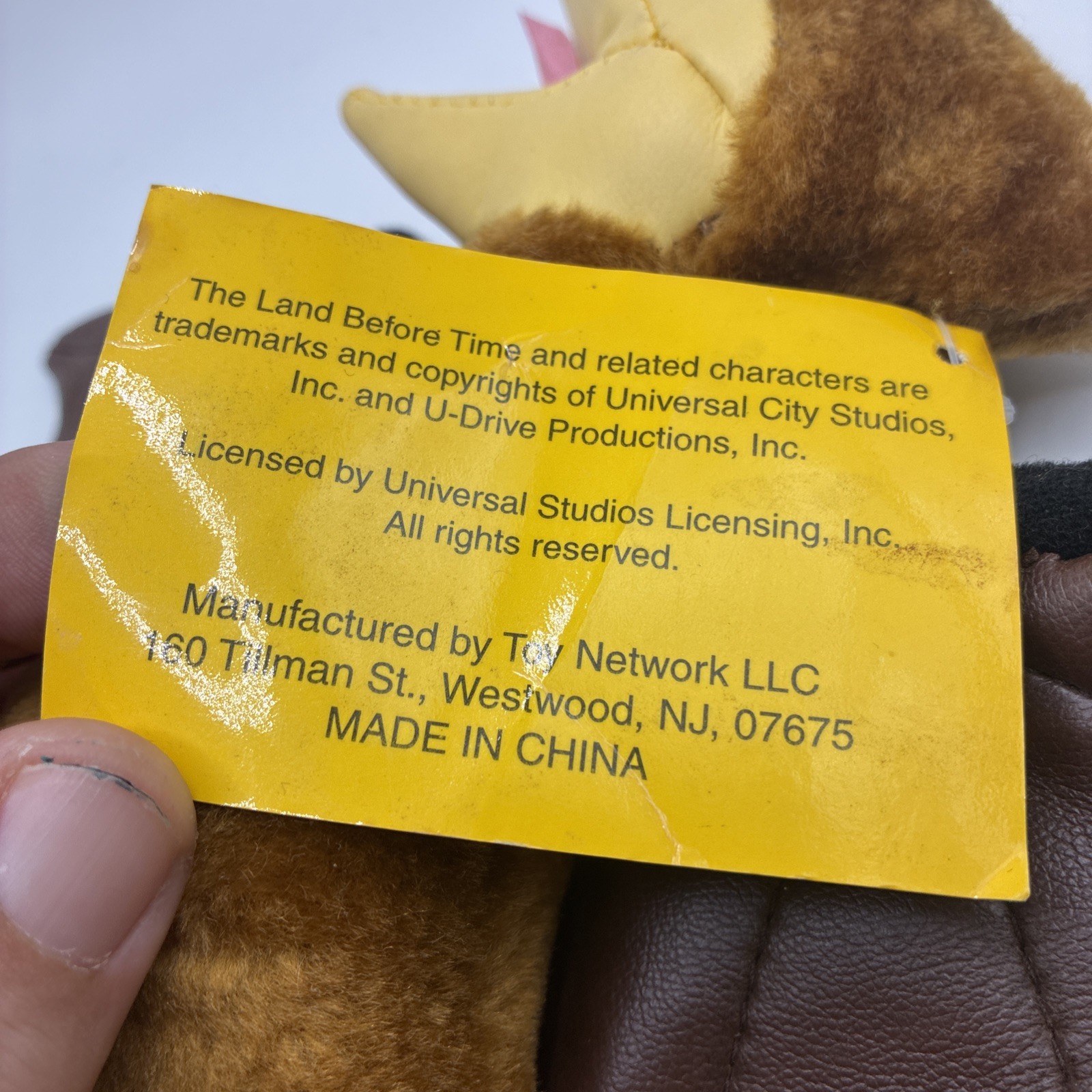 Vintage Petrie Land Before Time Plush Soft Toy Tags HTF READ!!!