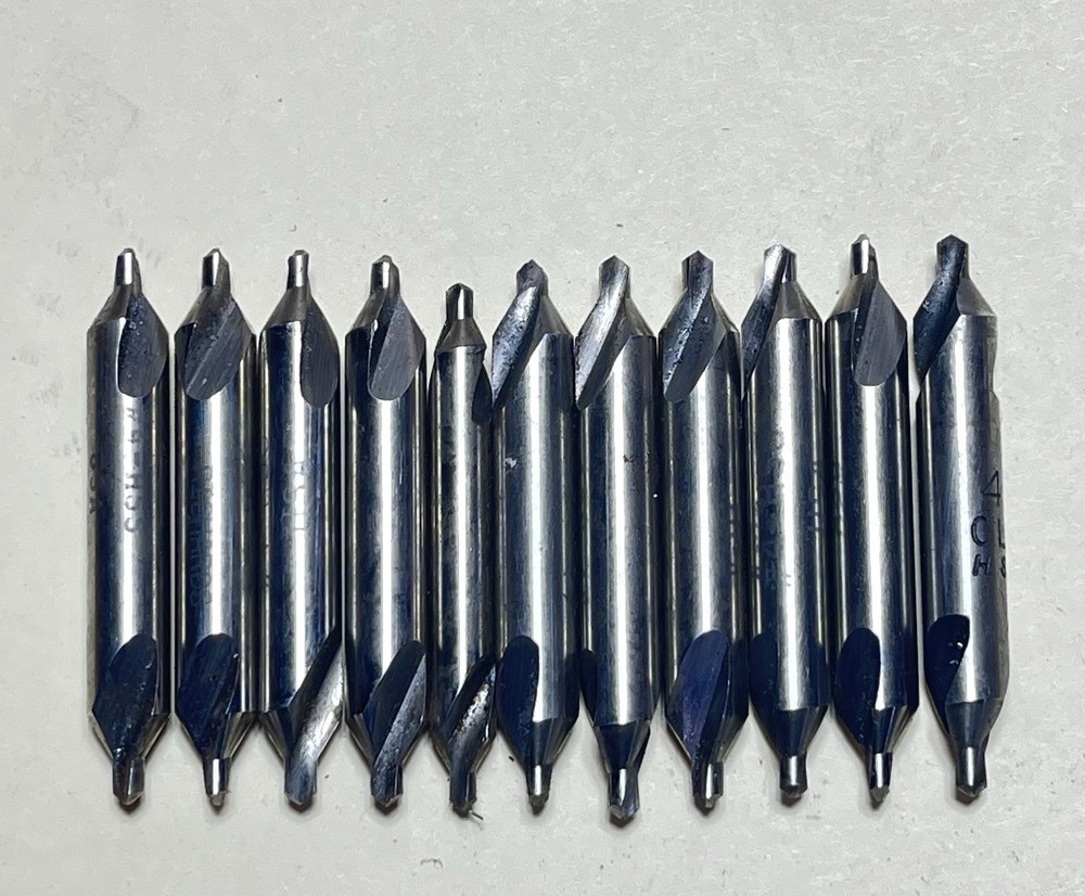 11 Machinist Center Drill Countersinks Used 3 & 4
