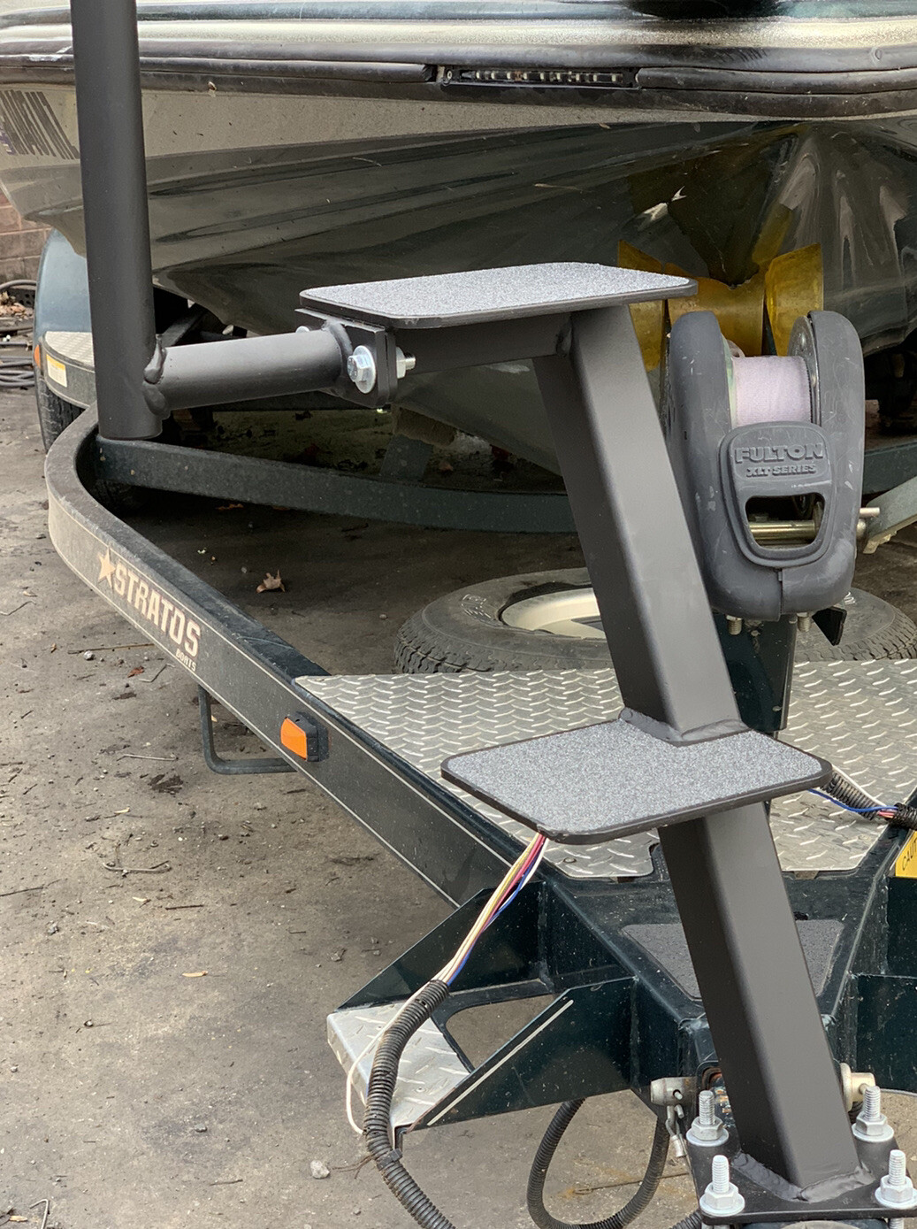 Omega Step Dual Step bass Boat Trailer Steps