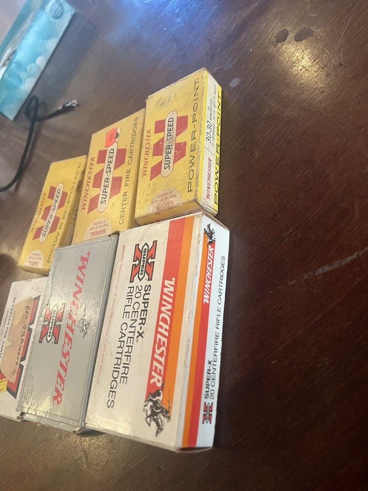 Winchester Antique Ammo Empty Boxes