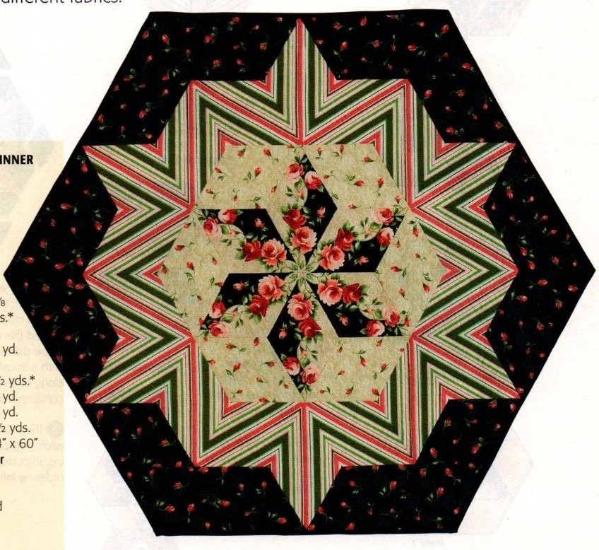Spinning Diamonds Quilt Pattern Pieced JR