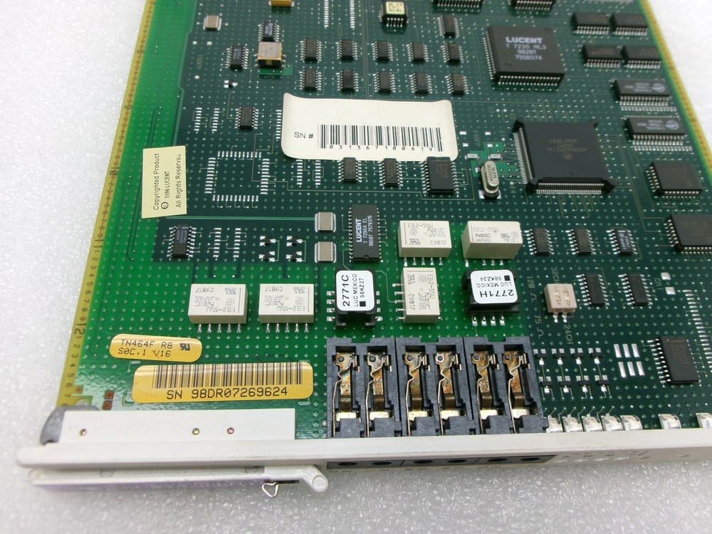 LUCENT TN464F DS1 INTFC 24/32 V16 INTERFACE CARD #534B