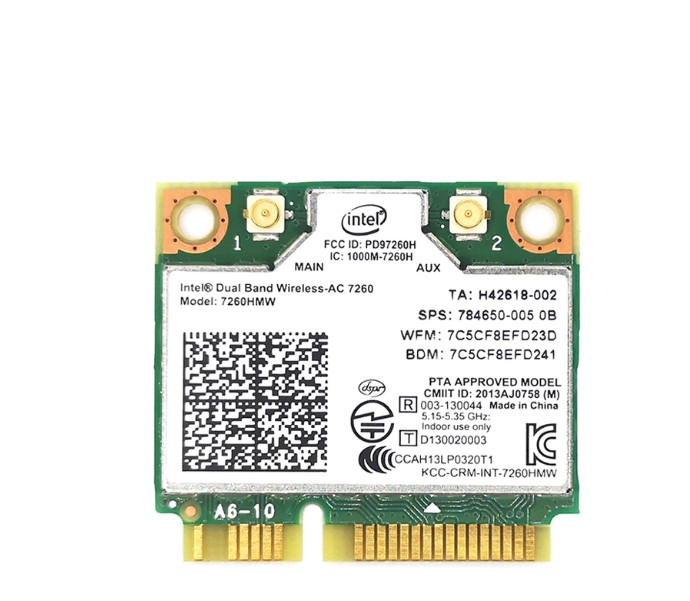 Intel Mini PCI-E interface Dual Band WiFi Network Bluetooth Card 7260HMW for PC