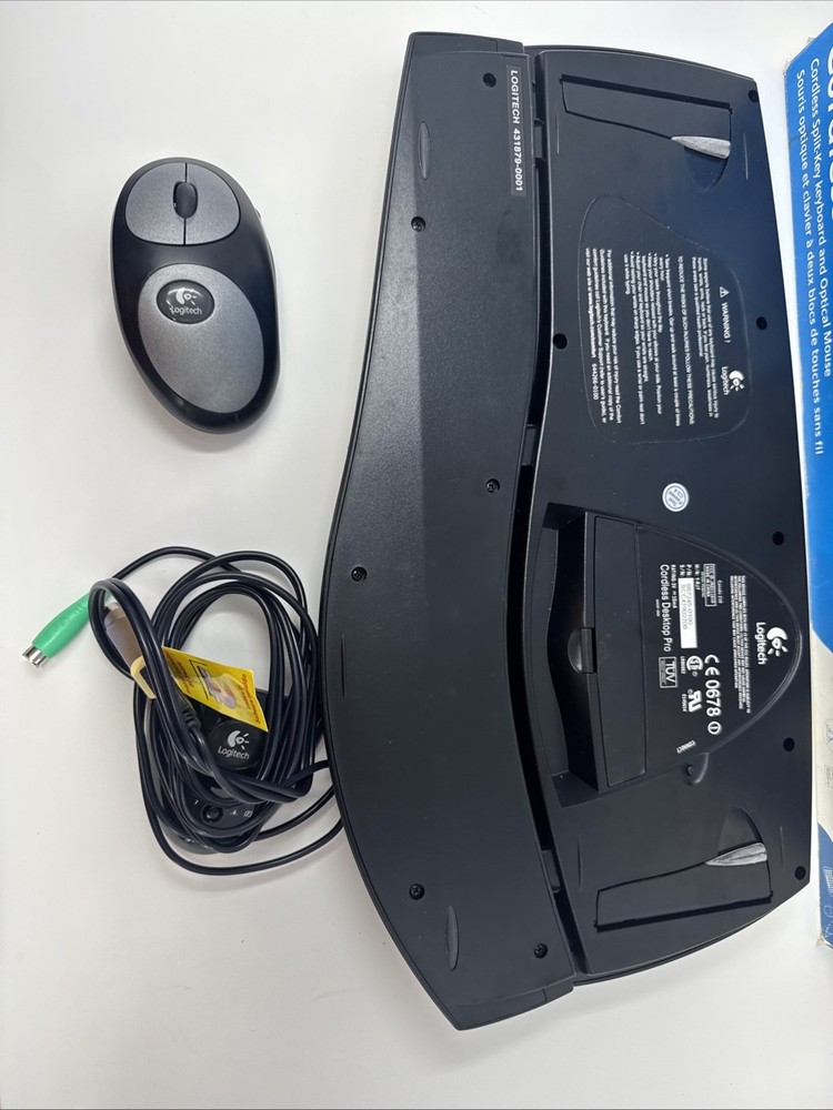 Logitech Cordless Comfort Duo Split Key Keyboard And Mouse