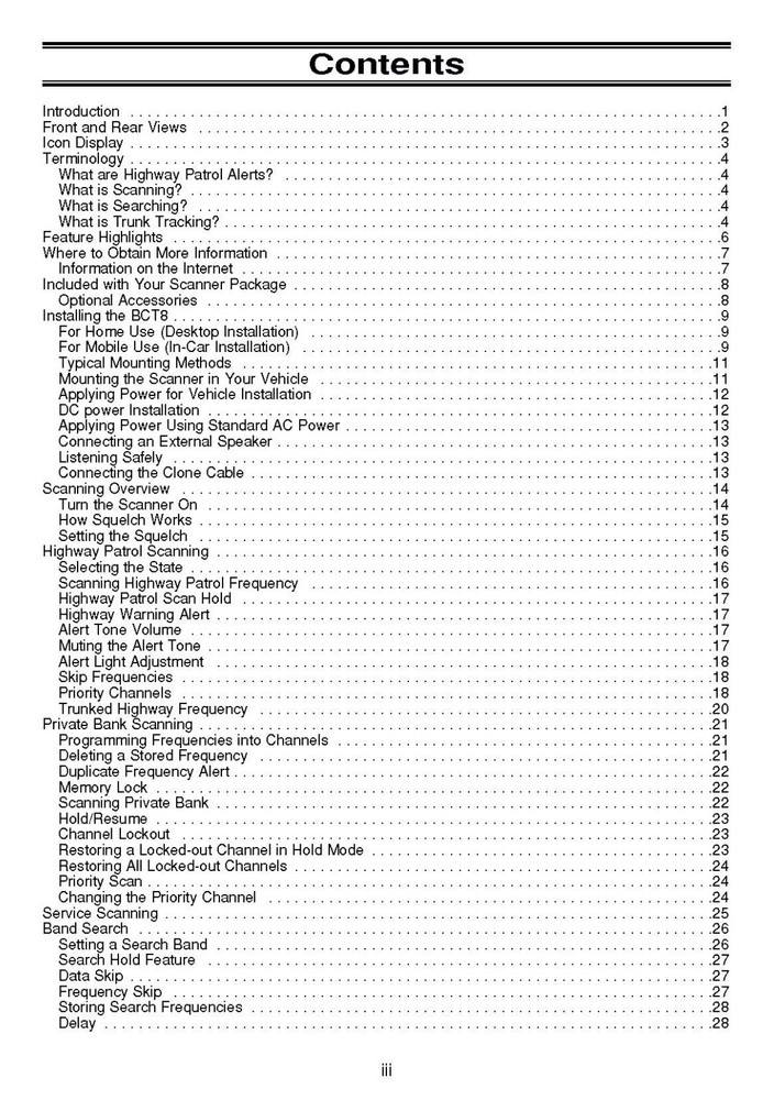 Uniden BCT8 Bear Tracker Instructions Operating Manual User Guide COIL BOUND