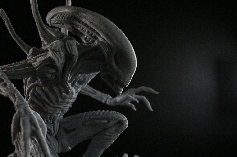 Alien Xenomorph With Eggs Unpainted 3D Print Model Kit