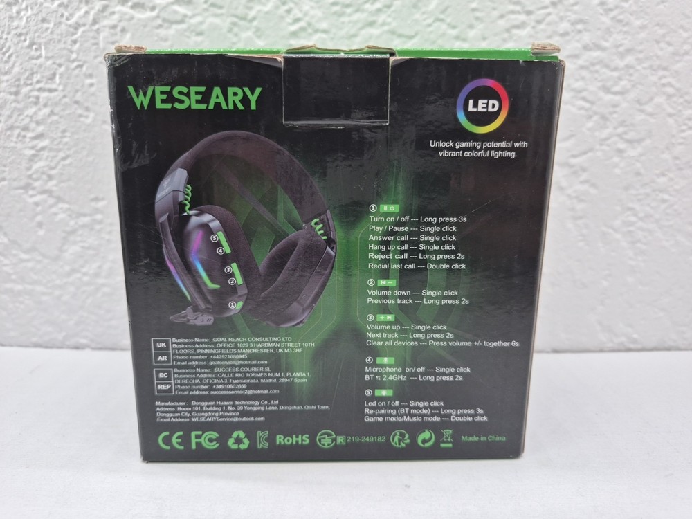 Weseary Wireless Gaming Headset WG1