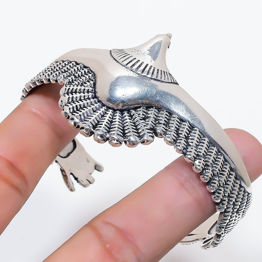 Beautiful Handmade Design 925 Sterling silver Adjustable Cuff Bracelet For Gift