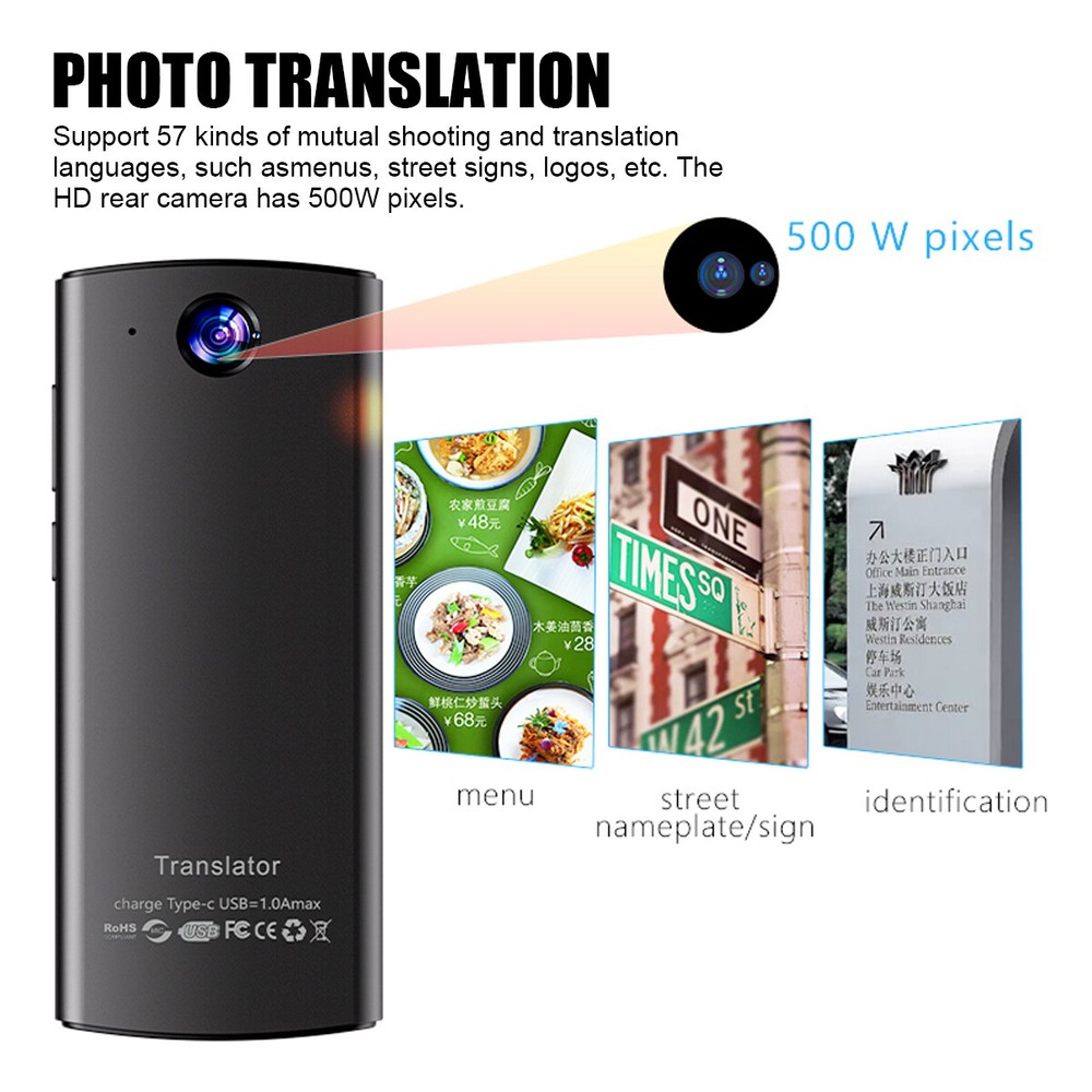 Offline Smart Translator Voice Wifi Translation Bluetooth-Support 138 Language