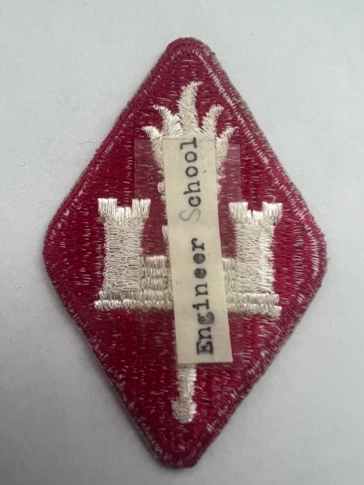 Engineer School US Army Patch Cut Edge