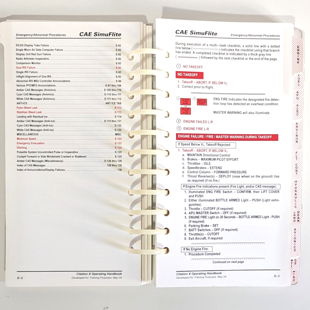 CAE SimuFlite | Citation X Operating Handbook, 2005