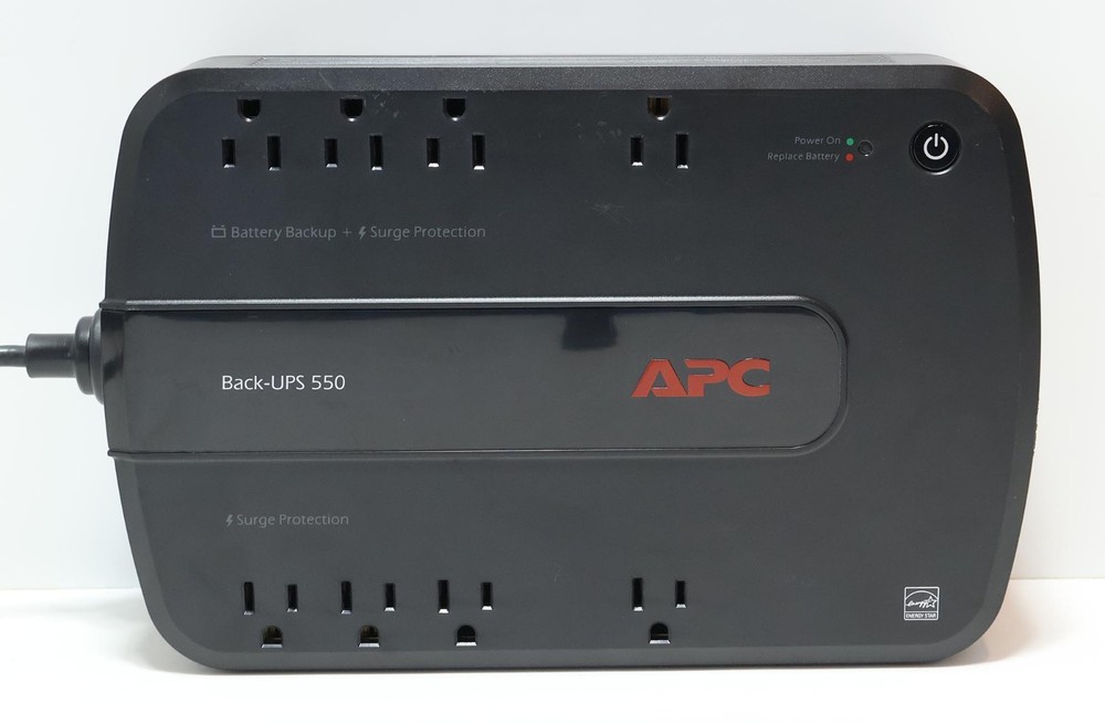 APC Back-UPS 550 Battery Backup & Surge Protector BE550G READ LISTING