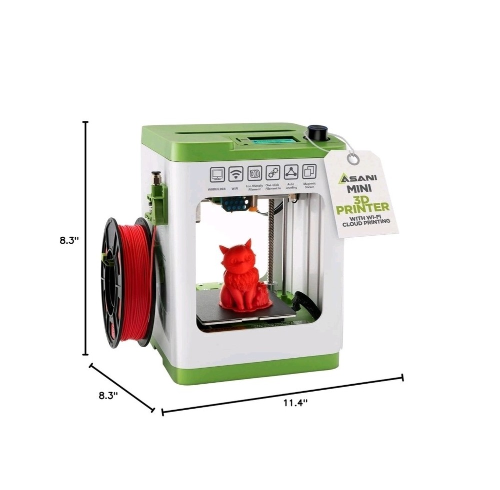 Fully Assembled Mini 3D Printer for Kids and Beginners - Complete Starter Kit...