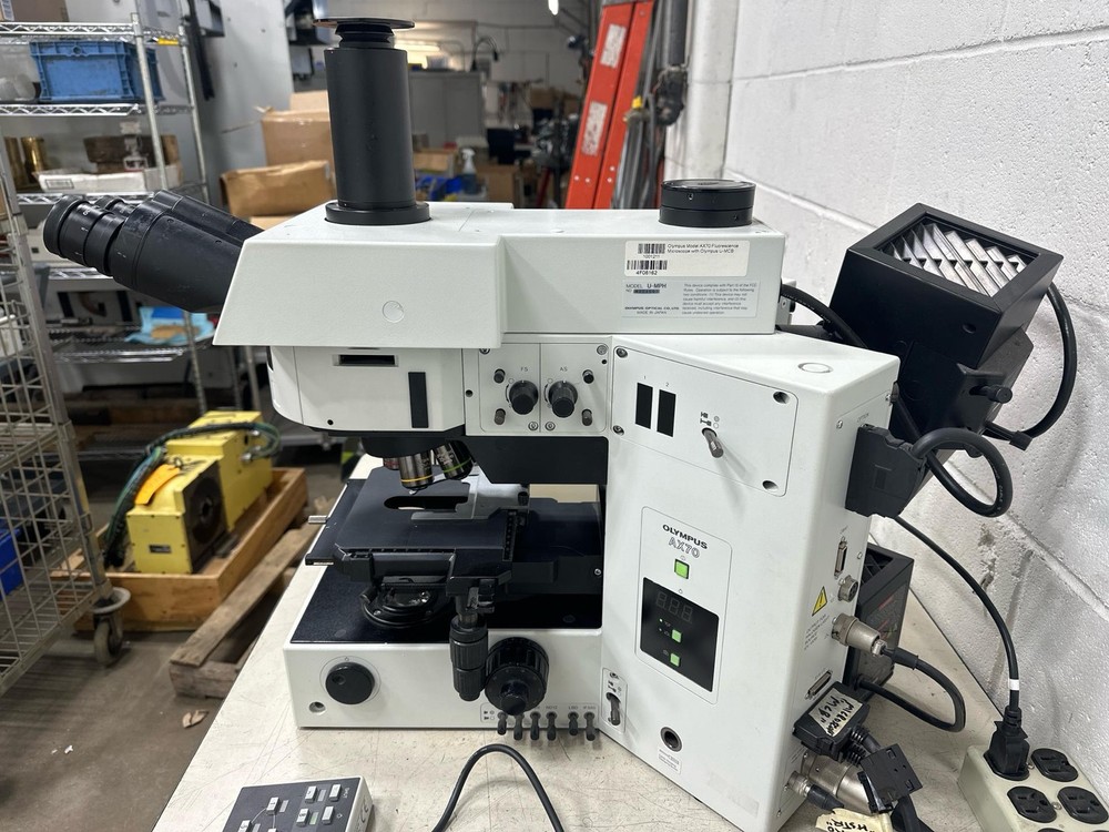 Olympus PROVIS AX70 Compound Fluorescent Microscope AX70TRF U-MCB U-PS U-HSTR ++
