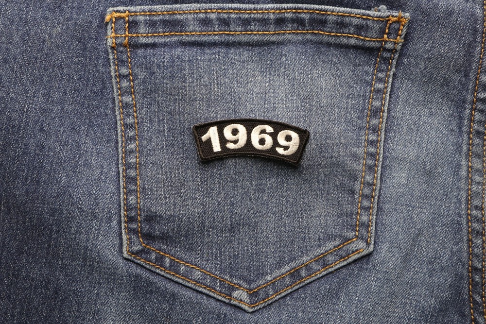 1969 Year Patch- 2.2x0.75 inch - P4926