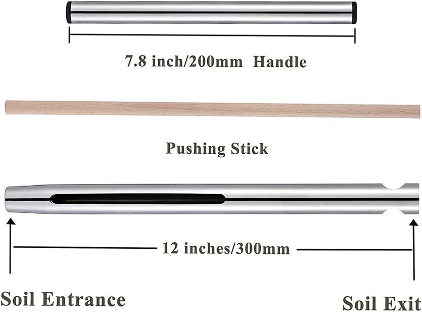Soil Sample Probe 12 Inch with T Handle, Soil Sampler Tool, Soil Test Kit, Soil
