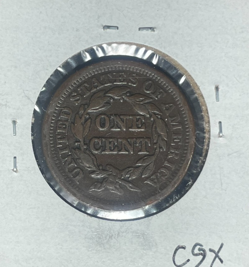 1852 BRAIDED HAIR LARGE CENT ~ FINE+ ~NICE COIN~