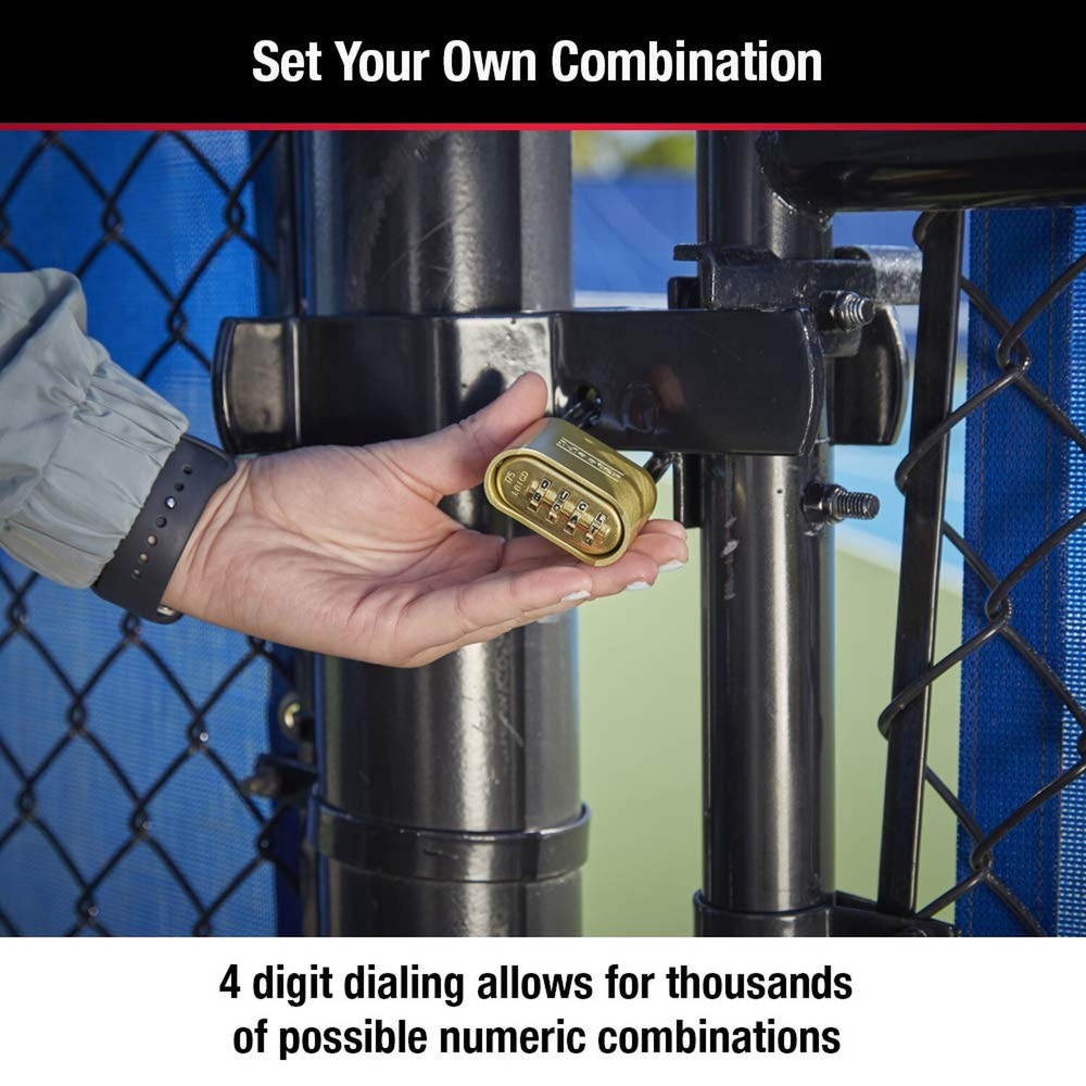 Master Lock Combination Lock, Indoor and Outdoor Padlock, Set Your Own Combin...