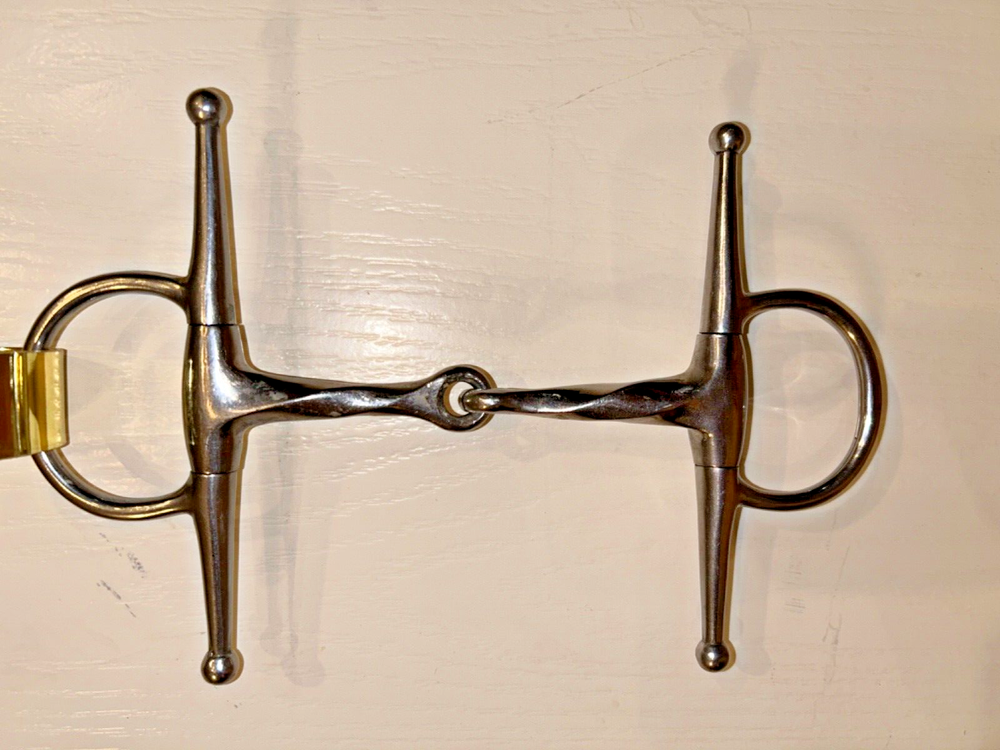 JOINTED FULL CHEEK STAINLESS STEEL SNAFFLE HORSE BIT 6”