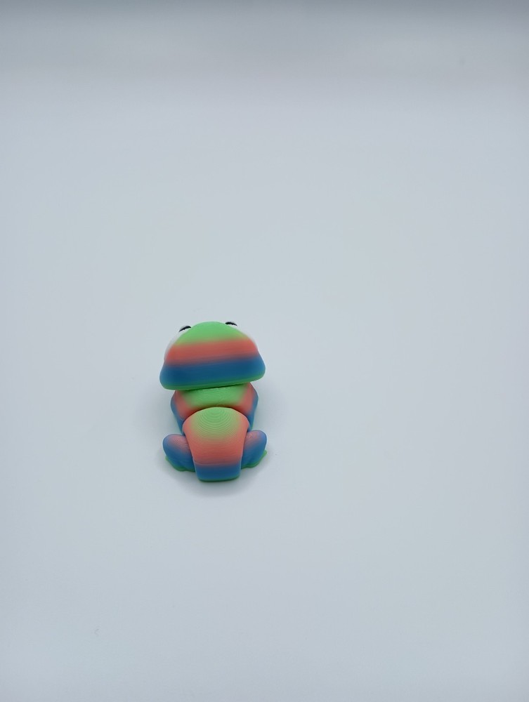 3D Printed Jiggle Pet Rainbow Frog