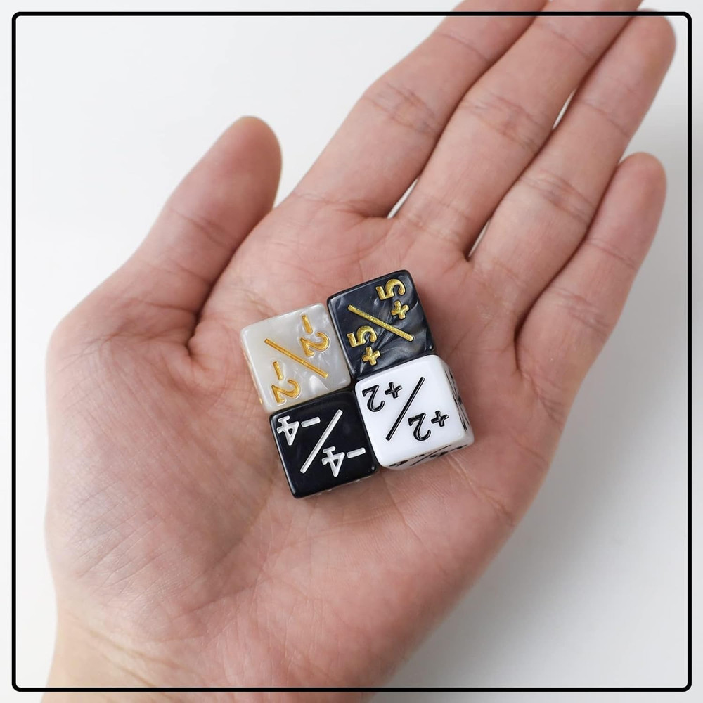 MTG Dice Counters 48 Piece Magic Gathering Token Sparkle Dice Set