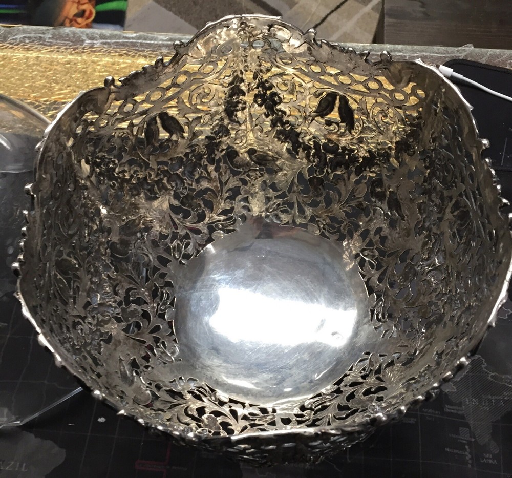 Weinranck & Schmidt Hanau German Empire 1889 Neo classical Bowl in Solid Silver
