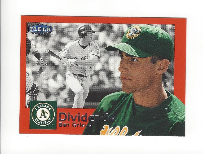 2000 Fleer Tradition Baseball Dividends Insert Singles - You Choose