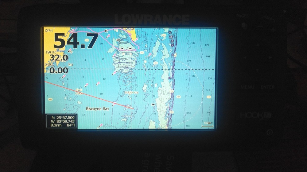 LOWRANCE HOOK 7 FISHFINDER BOAT CHARTPLOTTER SCREEN DISPLAY UNIT