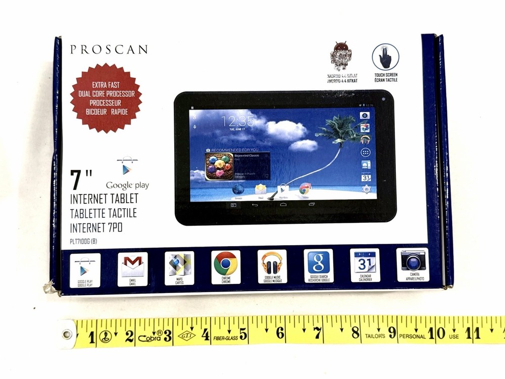Procan 7" Interner Tablet Dual Core Expandable SD Storage Google WiFi 512mb NIB