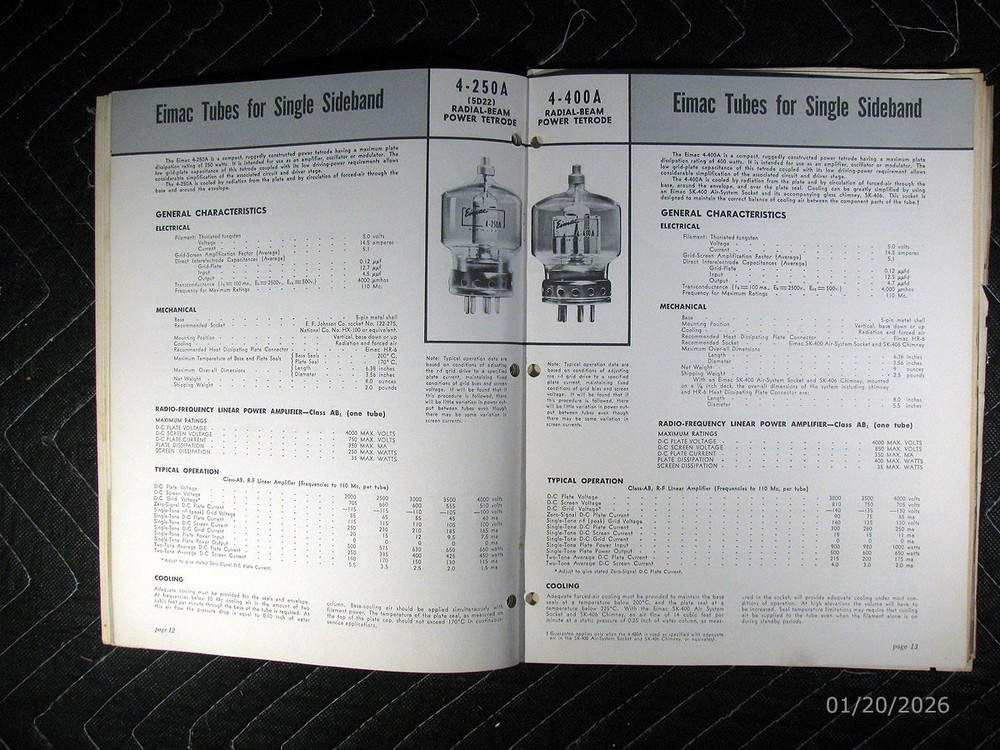 Eitel-McCullough Inc. (Eimac) "Single Sideband" Application Bulletin Number Nine