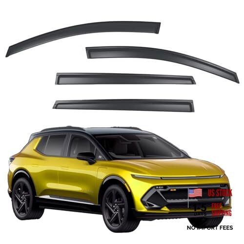Window Visors Rain Guards Compatible with Equinox EV 2025 2026, Side Window