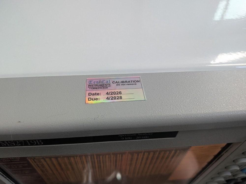Anritsu MS2719B Tiny Portable Spectrum Analyzer 20 GHz Cal'd Opt 9