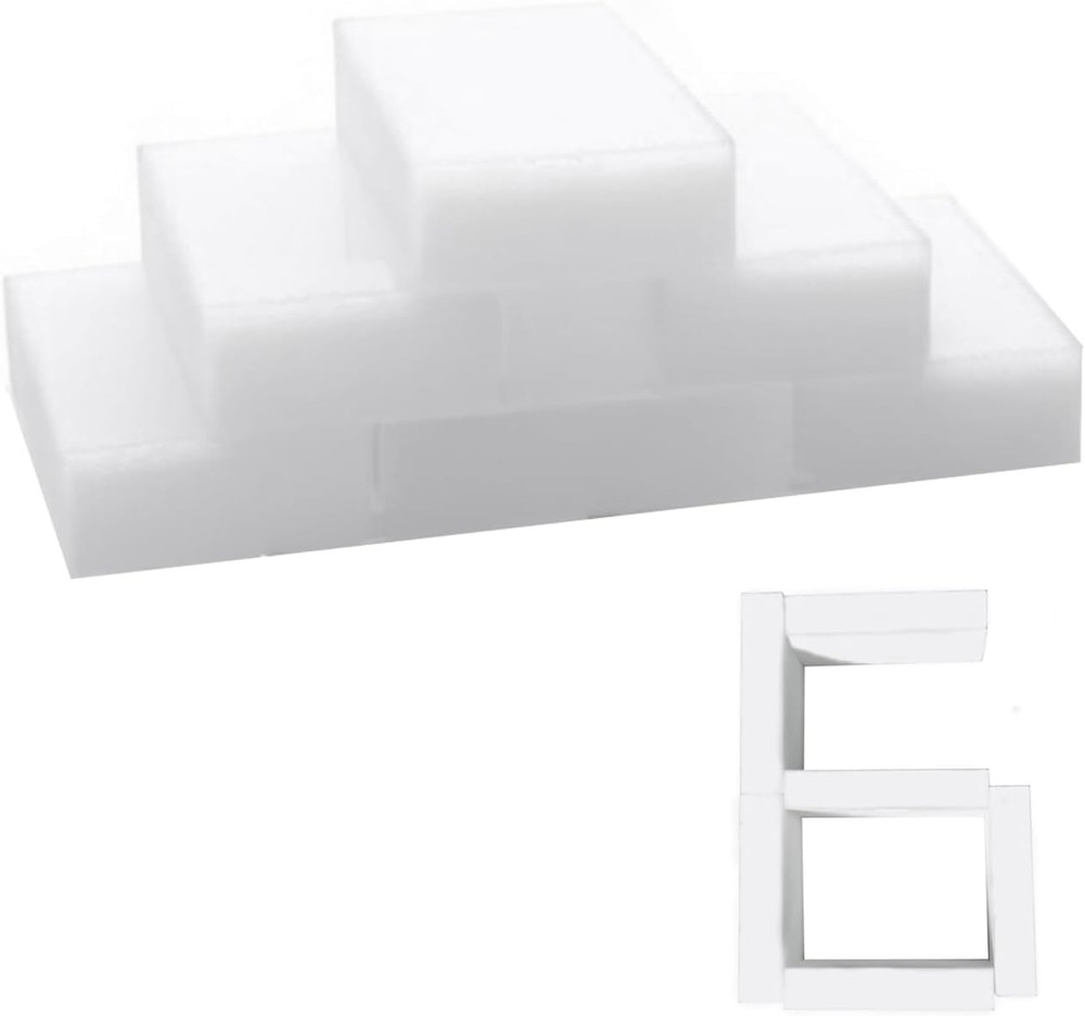 Magic Melamine Sponge Eraser, 6Pack 2X Density Magic Cleaning Erasers in Bulk Ex