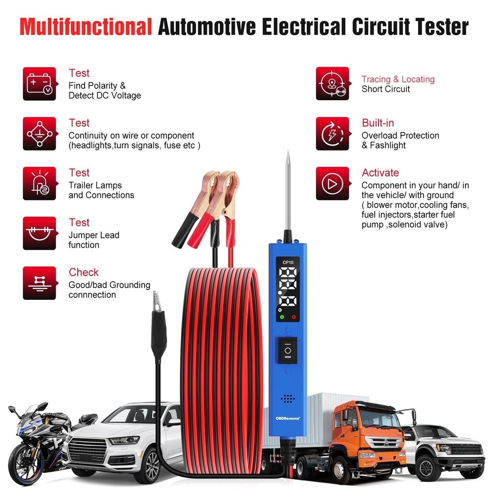 Circuit Tester 12V Onboard Air Compressor Universal Air Locker Activation