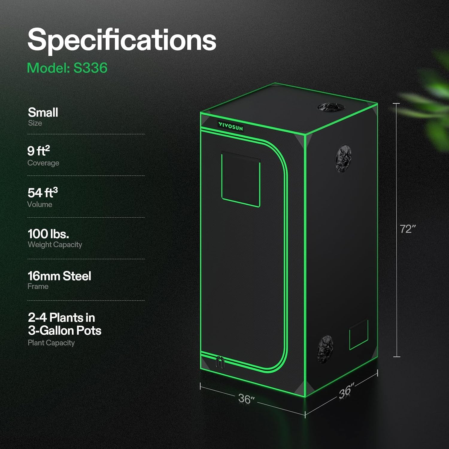 VIVOSUN 3x3ft Smart Grow Tent Kit 200W LED G4 Air Ventilation Kit E42A+ Growhub