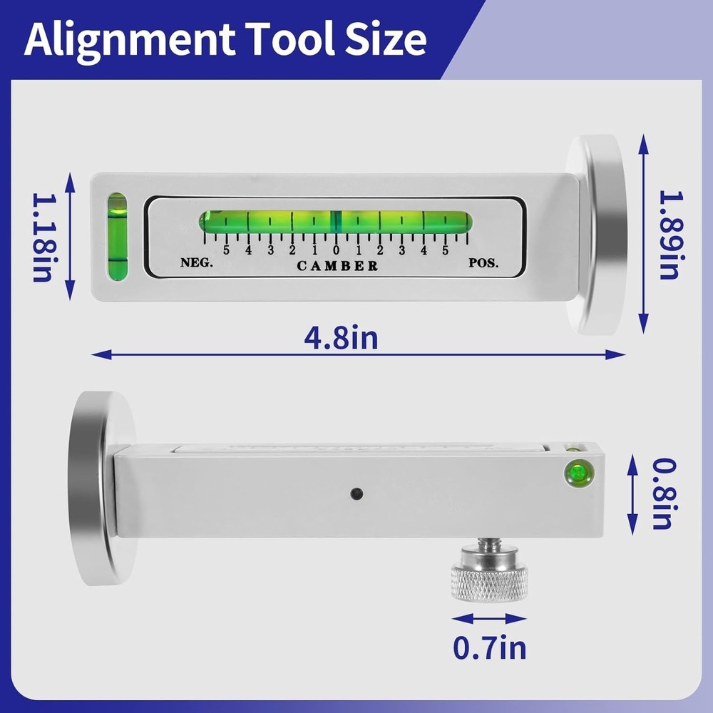 Compact 2 Pack Magnetic Camber Measurement Tools for Accurate Automotive Work