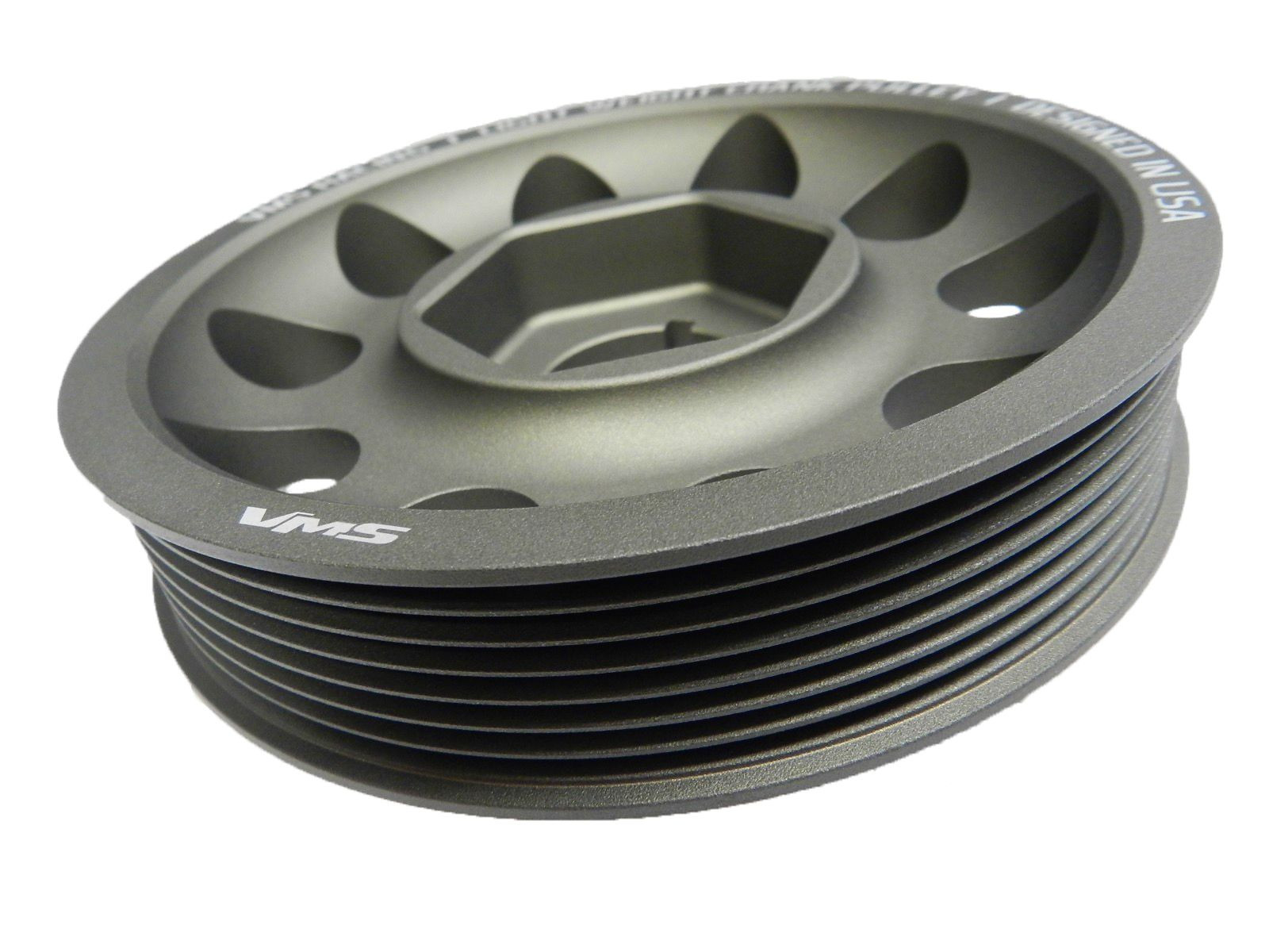 VMS Racing Light Weight Aluminum Crankshaft Crank Pulley 02-04 Acura RSX TYPE S