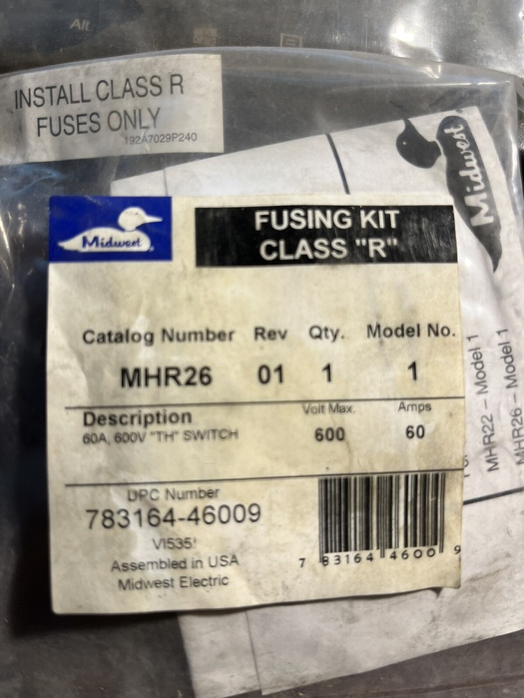 Midwest MHR26 Fusing KIt Class R