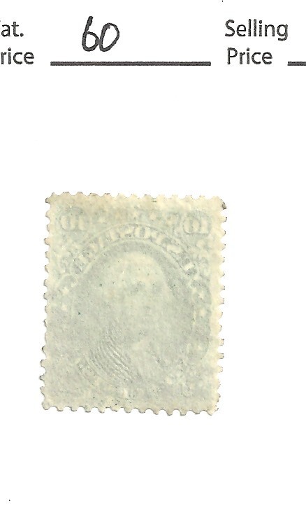 # 68, 10 cent dark green, 1861,