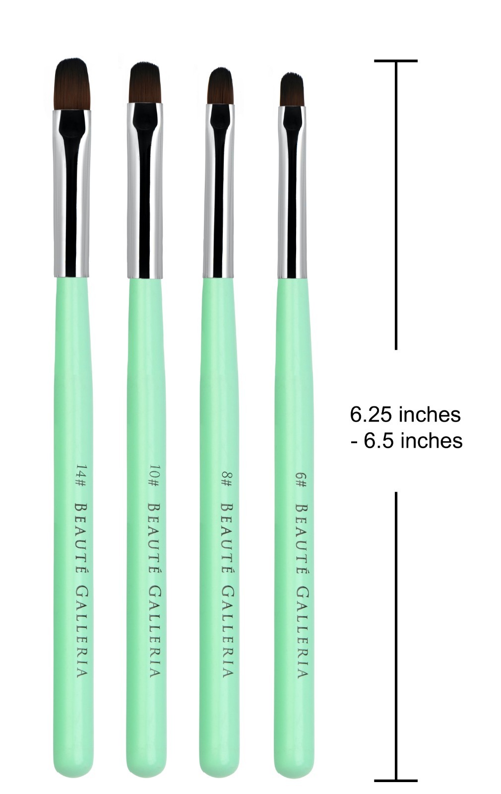 4pcs Gel Nail Brush for Gel Nail Extension UV Builder Polygel Nail Gel Sculpting