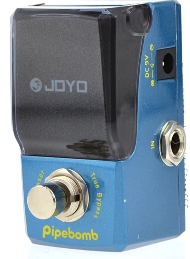 Joyo JF-312 Pipebomb Compressor True Bypass Mini Pedal w/ Patch Cables